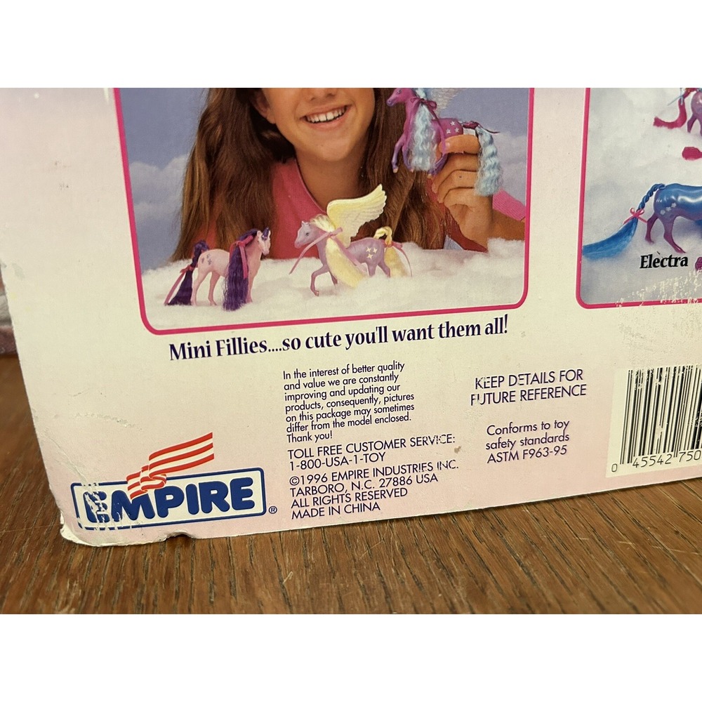 NEW (1996) Fantasy Fillies Mini Fillies Pegasus Horses Storm & Zoe Hard To Find - Picture 10 of 16